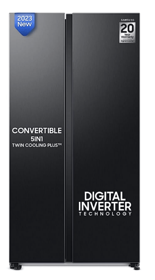Samsung 644L WI-FI Enabled SmartThings Side By Side Inverter Refrigerator (RS76CG8133B1HL, Black DOI)